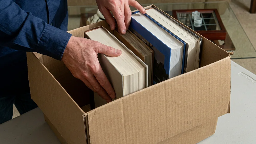 Protected household items ready for transport